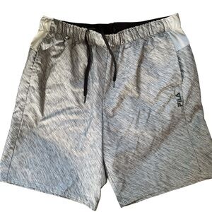 Fila Gray and White swim shorts with Relaxed Fit worn once